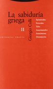La Sabiduría Griega ii: Epiménides, Ferecides, Tales, Anaximandro, Anaxímenes, Onomácrito (Estructuras y Procesos. Filosofía) (in Spanish)
