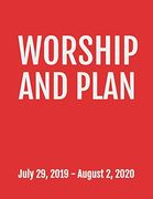 Worship and Plan: July 29, 2019 - August 2, 2020. 53 Pages, Soft Matte Cover, 8. 5 x 11 (en Inglés)