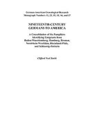 nineteenth-century germans to america (en Inglés)