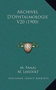 Archives D'Ophtalmologie V20 (1900) (en Francés)