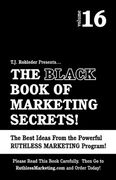 the black book of marketing secrets, vol. 16 (en Inglés)