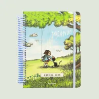 portada Agenda A5 Semanal Anillada Macanudo 2026  - Hamaca - Liniers - Monoblock