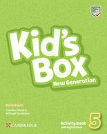 portada Kid's Box New Generation Level 5 Activity Book with Digital Pack British English - Michael Tomlinson - Cambridge University Press (en Inglés)