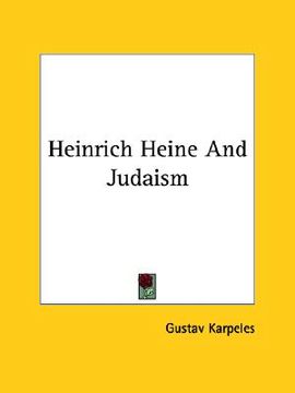 portada heinrich heine and judaism (en Inglés)