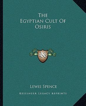 portada the egyptian cult of osiris (en Inglés)