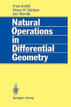 portada natural operations in differential geometry (en Inglés)