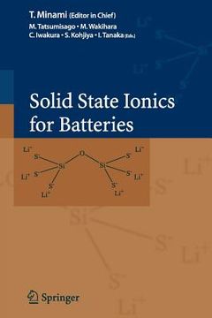 portada Solid State Ionics for Batteries (en Inglés)