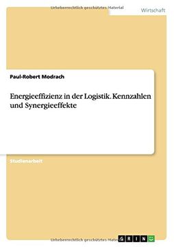portada Energieeffizienz in der Logistik. Kennzahlen und Synergieeffekte (German Edition)