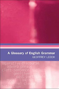portada A Glossary of English Grammar (Glossaries in Linguistics) (en Inglés)