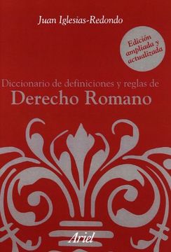 portada Diccionario de Definiciones y Reglas de Derecho Romano