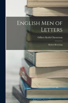 portada English Men of Letters: Robert Browning (en Inglés)
