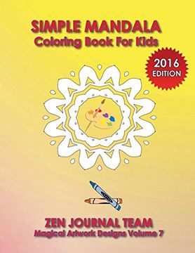 portada Simple Mandala Coloring Book For Kids
