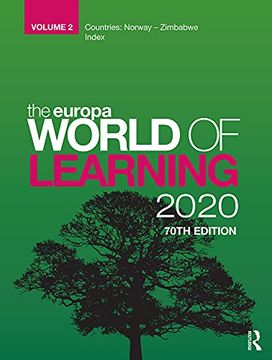 portada Europa World of Learning 2020 Volume 2 (en Inglés)