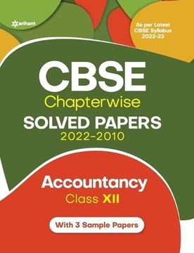 portada Cbse Chapterwise Solved Papers 2022-2010 Accountancy Class 12Th (en Inglés)