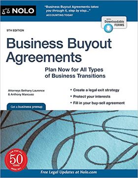 portada Business Buyout Agreements: Plan now for all Types of Business Transitions (Nolo) 