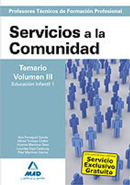 portada cuerpo de profesorestécnicos de formación profesional. servicios a la comunidad. temario. volumen iii