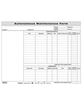 portada Autonomous Maintenance Form (en Inglés)