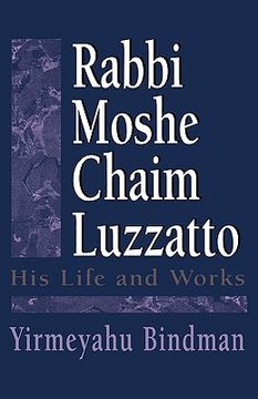 portada rabbi moshe chaim luzzatto: his life and works