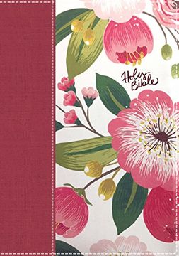portada The Nkjv, Woman's Study Bible, Cloth Over Board, Pink Floral, Full-Color, red Letter, Indexed: Receiving God's Truth for Balance, Hope, and Transformation (Bible Nkjv Indexed) (en Inglés)