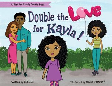 portada Double the Love for Kayla: A Blended Family Doodle Book (en Inglés)