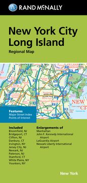 portada Rand McNally Folded Map: New York City Long Island Regional Map (in English)
