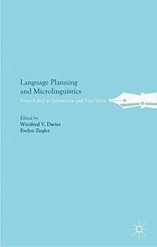 portada Language Planning and Microlinguistics: From Policy to Interaction and Vice Versa