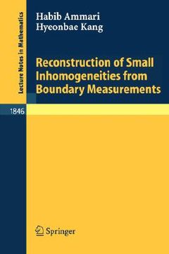 portada reconstruction of small inhomogeneities from boundary measurements