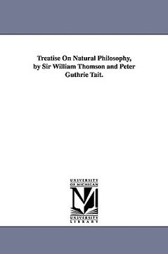 portada treatise on natural philosophy, by sir william thomson and peter guthrie tait.