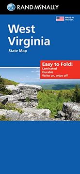 portada Rand Mcnally Easy to Fold: West Virginia State Laminated map (en Inglés)