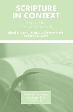 portada scripture in context: essays on the comparative method (en Inglés)