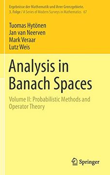 portada Analysis in Banach Spaces: Volume ii: Probabilistic Methods and Operator Theory: 2 (Ergebnisse der Mathematik und Ihrer Grenzgebiete. 3. Folge / a Series of Modern Surveys in Mathematics) 