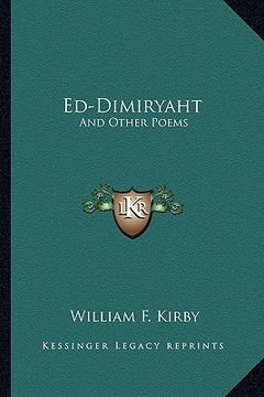 portada ed-dimiryaht: and other poems (en Inglés)