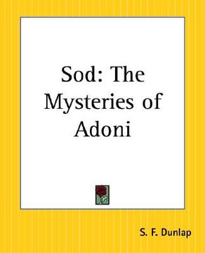 portada sod: the mysteries of adoni (in English)