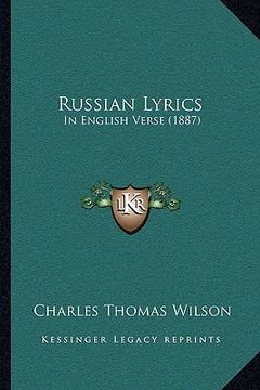 portada russian lyrics: in english verse (1887) (in English)