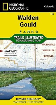 portada Walden, Gould map (National Geographic Trails Illustrated Map, 114) (en Inglés)