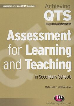 portada assessment for learning and teaching in secondary schools (in English)