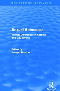 portada Sexual Sameness (Routledge Revivals): Textual Differences in Lesbian and gay Writing (en Inglés)