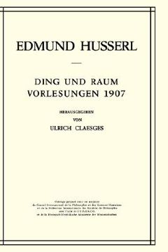 portada ding und raum: vorlesungen 1907