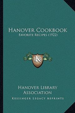 portada hanover cookbook: favorite recipes (1922) (in English)