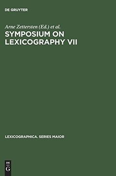 portada Symposium on Lexicography vii (Lexicographica. Series Maior) (en Inglés)