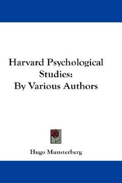 portada harvard psychological studies: by various authors (in English)