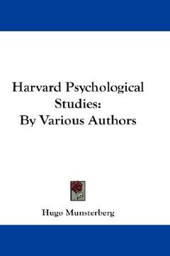 portada harvard psychological studies: by various authors