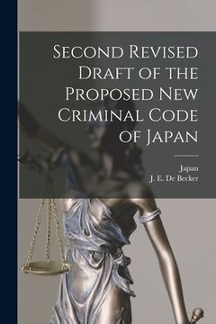 portada Second Revised Draft of the Proposed New Criminal Code of Japan