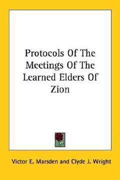 portada protocols of the meetings of the learned elders of zion (en Inglés)