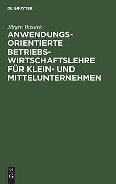 portada Anwendungsorientierte Betriebswirtschaftslehre für Klein und Mittelunternehmen (en Alemán)