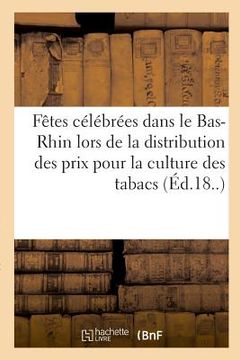 portada Fêtes Célébrées Dans Le Département Du Bas-Rhin (en Francés)