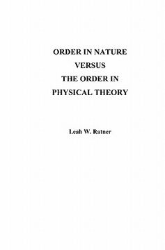 portada order in nature versus the order in physical theory