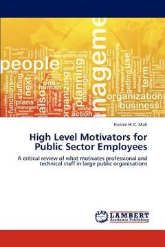 portada high level motivators for public sector employees (en Inglés)