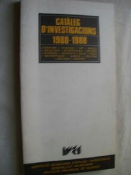 portada Catàleg d Investigacions 1980-1988