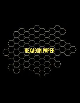 portada Hexagon Paper: Honeycomb Hex Paper For Organic Chemistry Drawing Gamer Map Board Video Game - Create Mosaics Tile Quilt Design - Gold
